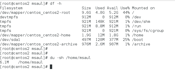 Disk Usage