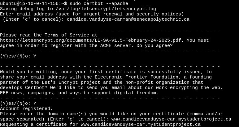 Generating your certificate
