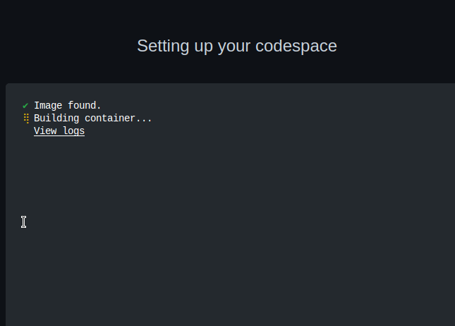 Loading Codespace