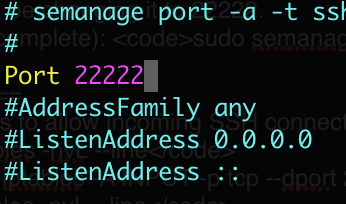 Image: Changing SSH Listen Port