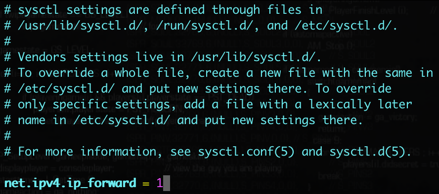 Image: Enabling IP Forwarding