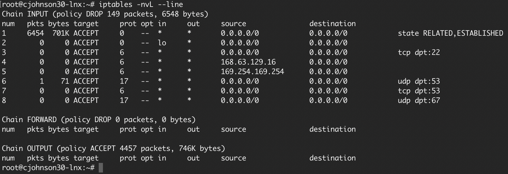 Image: Modified firewall rules