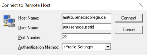 SFTP Quick Connect Dialog