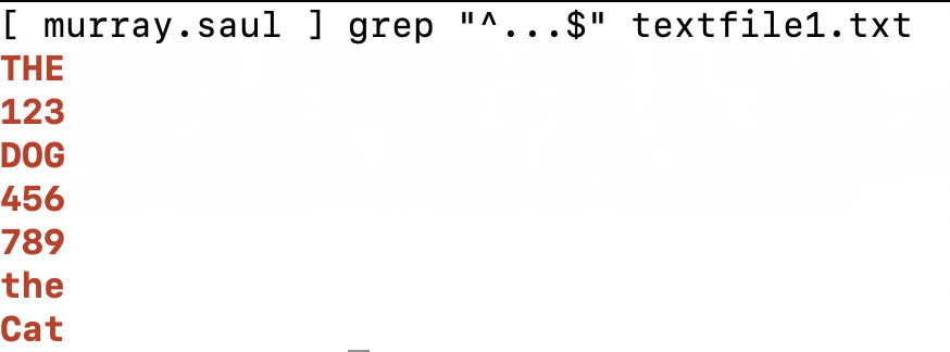 Regex Output 5