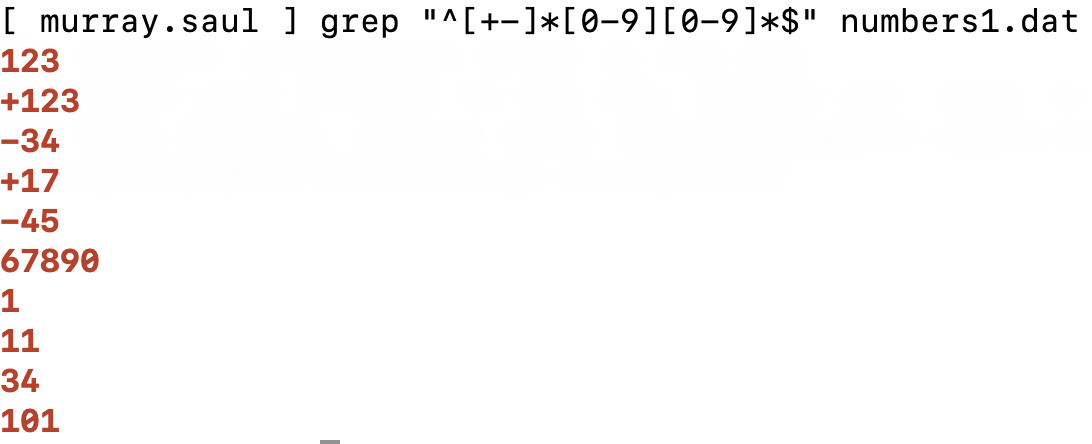 Regex Output 8