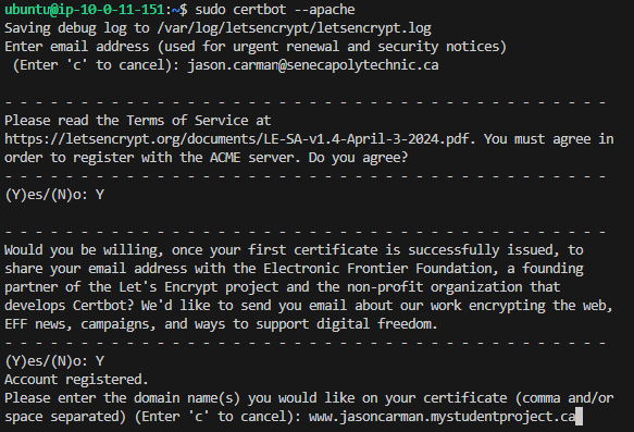 Generating your certificate