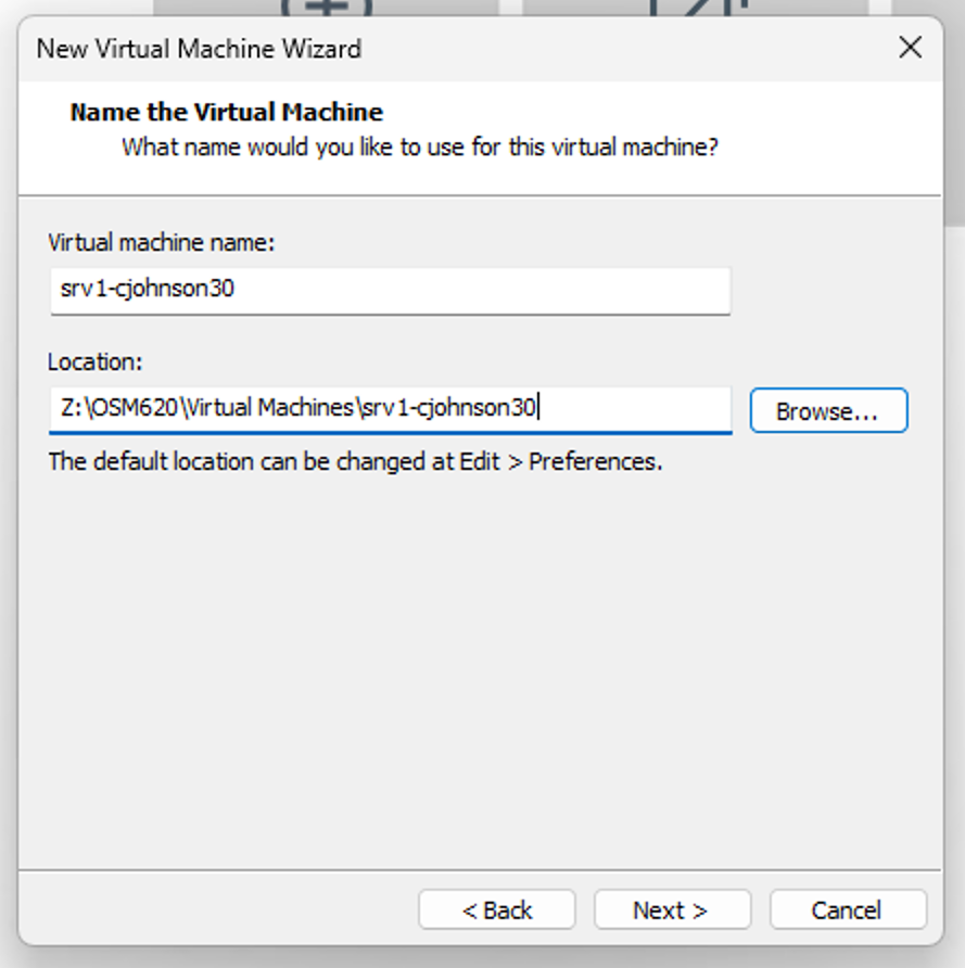 Fig 3. Proper VM location saving.